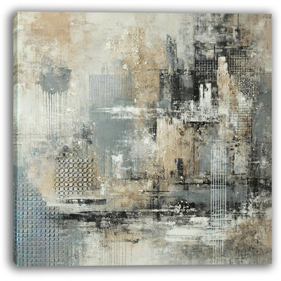 Urban Texture Abstract Canvas Print Wall Art
