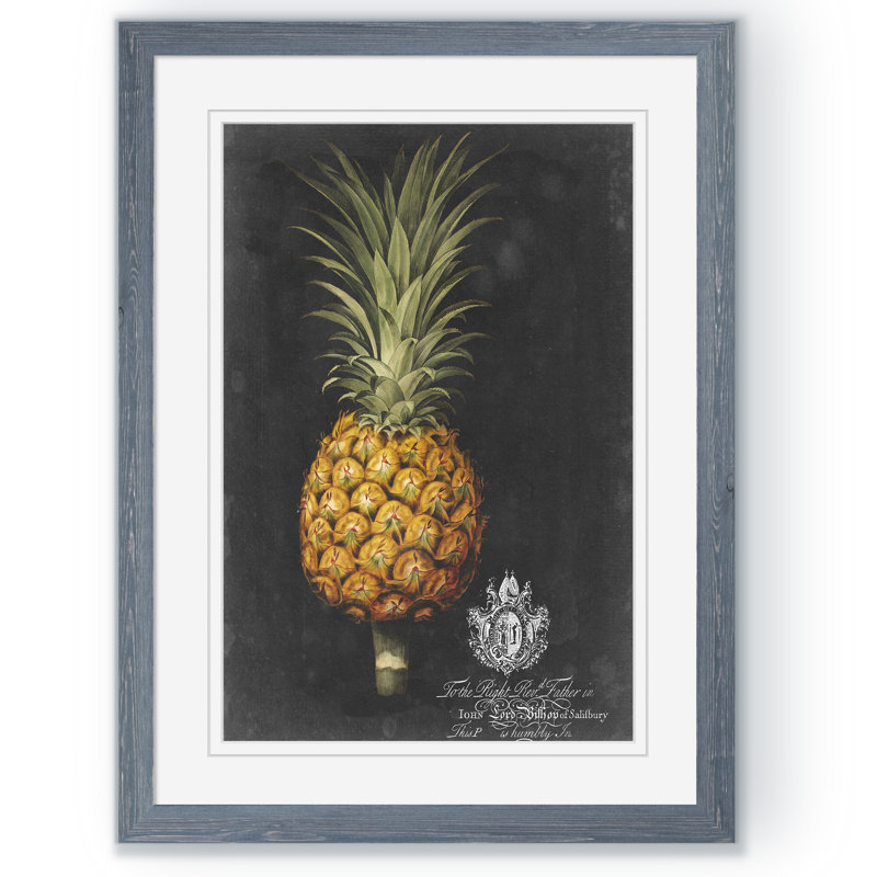 « royal brookshaw ananas ii » par paul cezanne-photo, reproduction d’art encadrée, H 22 po x l 18po x P 1,25 po, Blanc