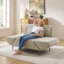 Fauteuil d'appoint multifonctionnel en chenille de 44,88 po de largeur, convertible en méridienne pour le salon-161039521