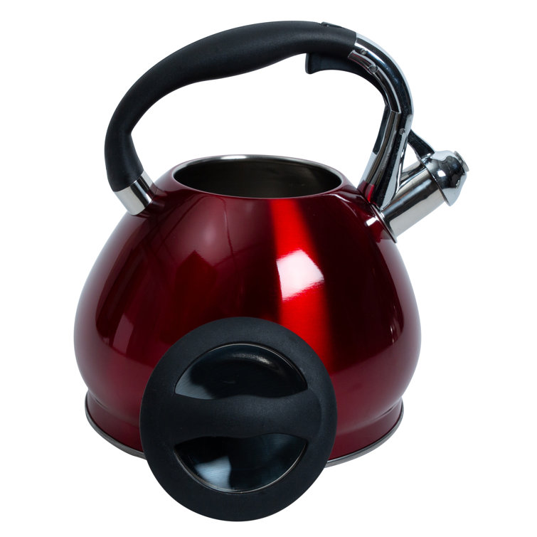 Kitchen Details 3.6 Quarts Stainless Steel Whistling Stovetop Tea Kettle &  Reviews