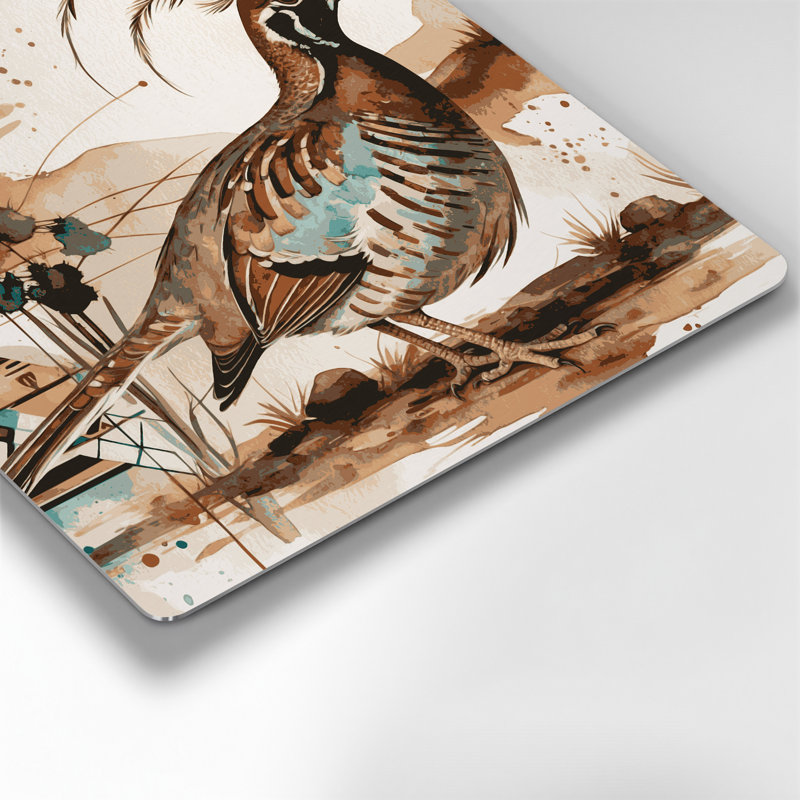 Art mural en métal beige de Southwestern, H 16 po x l 16 po x P 0,05 po