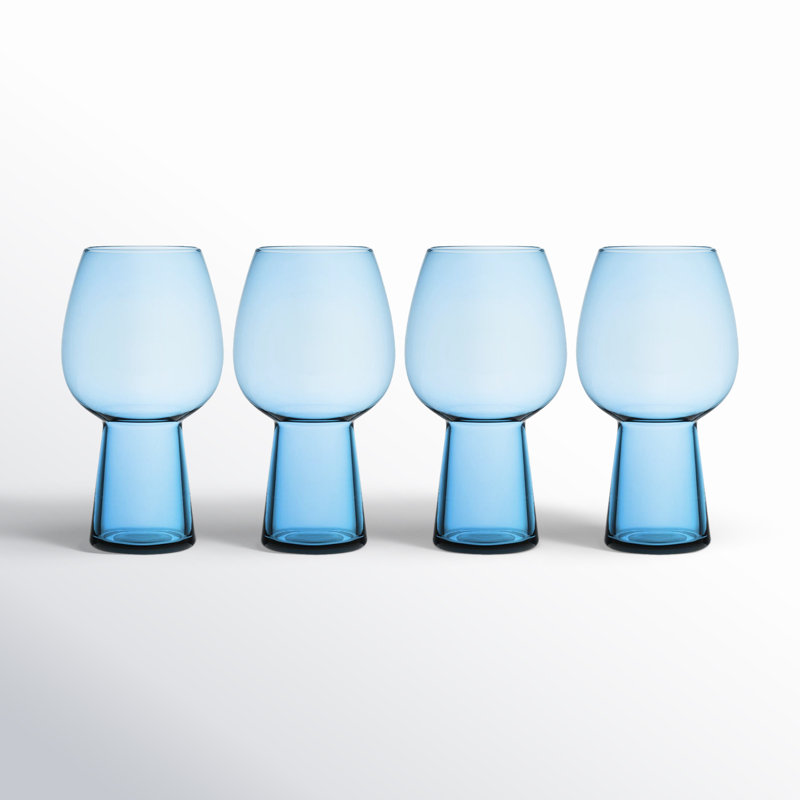 Phoebe 19 oz. Beer Goblets, Blue