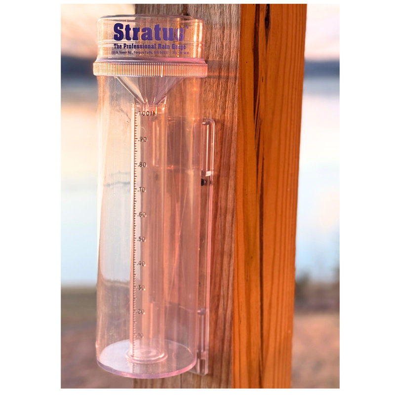 Stratus Precision Rain Gauge – Professional 14-inch All-weather Instrument With Mounting Bracket – Accurate To 1/100th Inch – Durable And Easy-to-read For Gardeners, Meteorologists, And Weather Enthusiasts