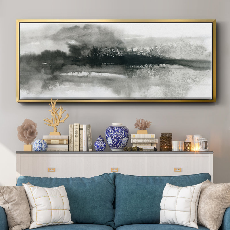 Dramatic Setting- Framed Canvas, 24" H x 60" W