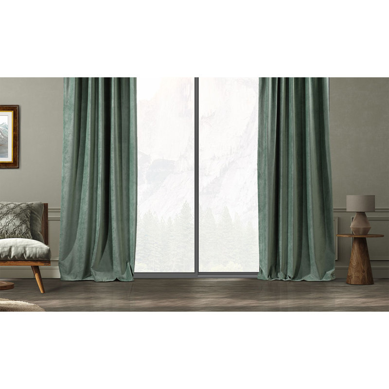 Blackout Single Curtain Panel, 260cm Width x 295cm Drop, Xanadu