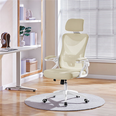High Back Mesh Swivel Ergonomic Task Office Chair with Flip-Up Arms