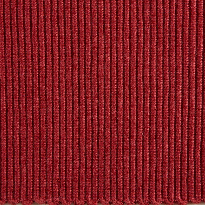 Red Cotton 6-Piece Rectangle Placemat Set