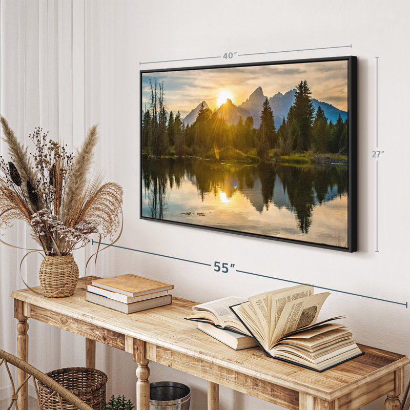 " Grand Teton Dramatic Sunset ", 40" H x 27" W