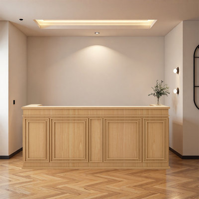 Bureau d'accueil minimaliste et moderne - utilisation polyvalente pratique pour les salons de café et les bureaux