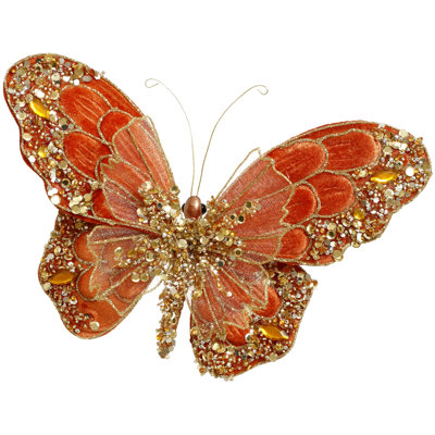 Papillon à paillettes sur pince - ensemble de 12 x 7 pouces