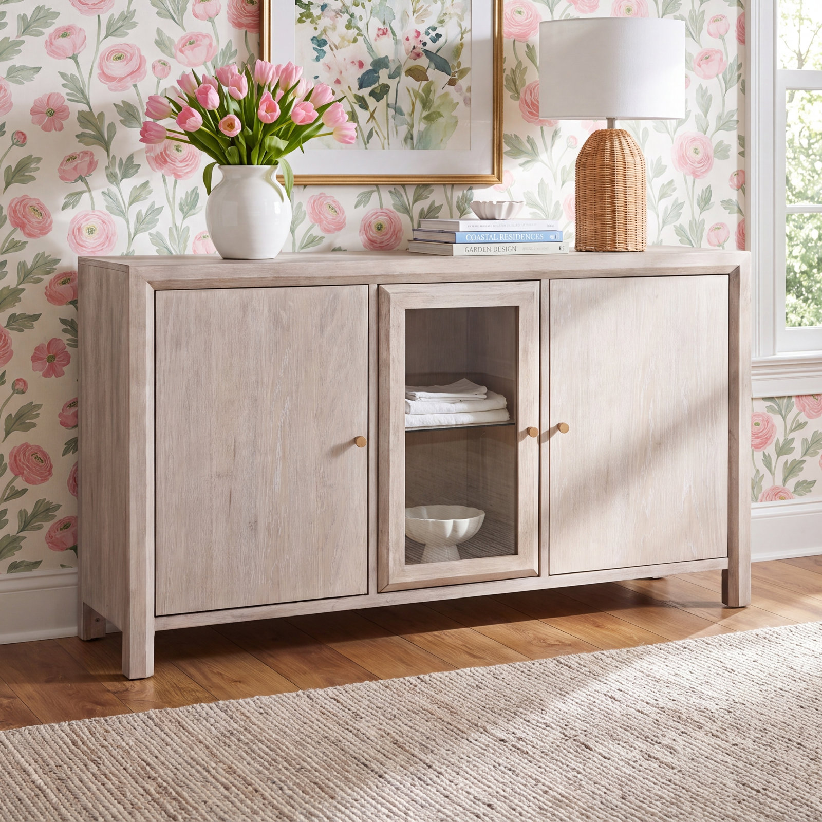 Solid Wood Buffet Table