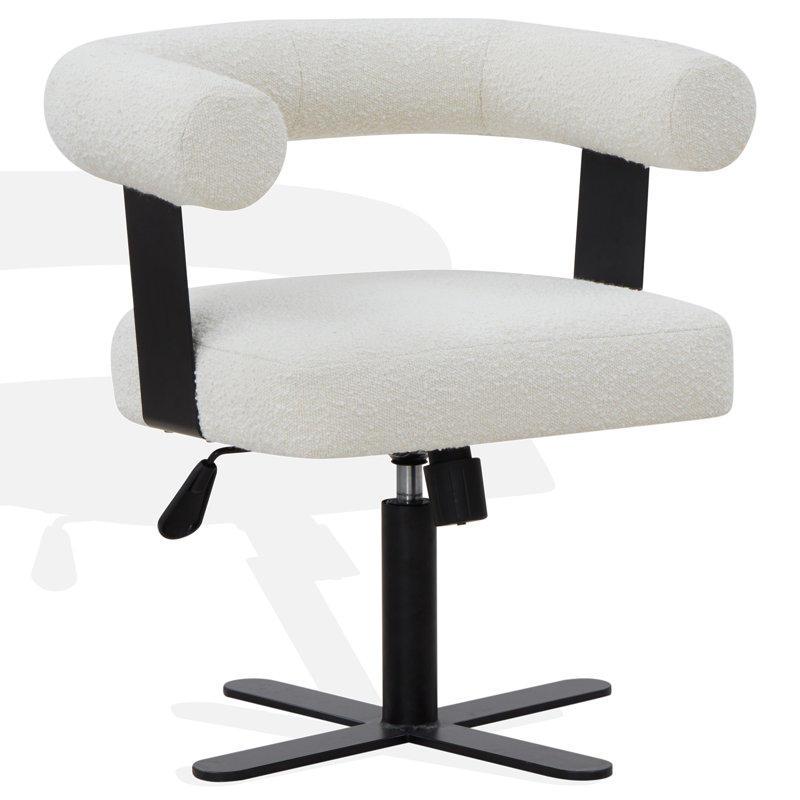 Baron Adjustable Swivel Desk Chair, Ivory