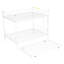 Lit superposé double en métal avec lit gigogne, structure en fer blanc de la chambre à coucher contemporaine - contemporaine, garde-corps sécuritaire, peu encombrant, lit gigogne facile à assembler, répond aux exigences de capacité de poids-1121716211-1121716208