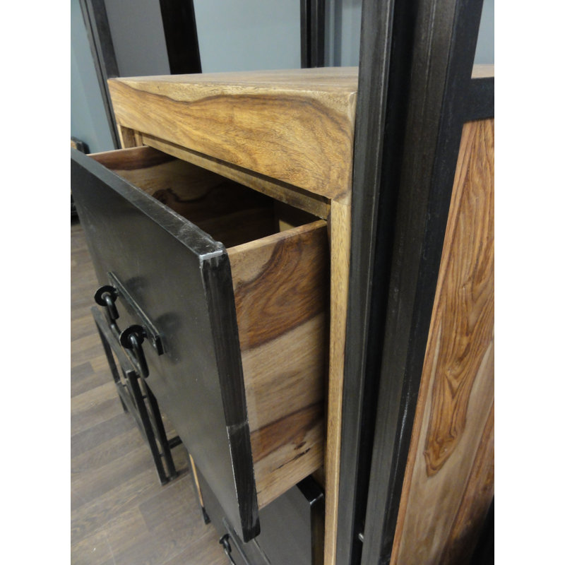 Lehoux 200cm H x 60cm W Metal Standard Bookcase
