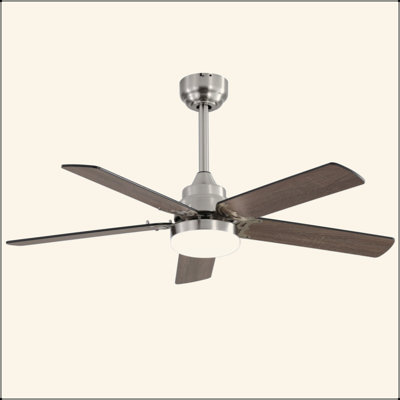 Ventilateur de plafond 42 pouces 5 pales avec télécommande réversible pour moteur à courant continu silencieux