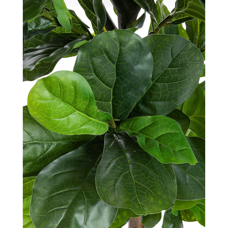 72" Artificial Fiddle Leaf Fig Tree, Set of 1