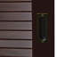 Garde-robe coulissante en bois massif à 100 % avec portes à persiennes ou à panneaux surélevés Pridemore-30052725