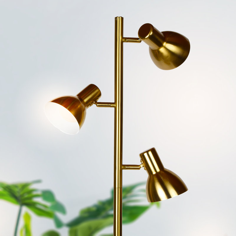 LED Tree Floor Lamp, Brass