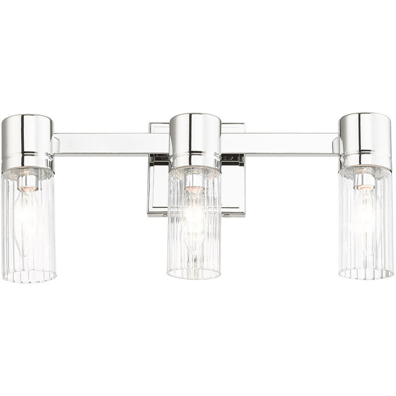 Midtown 3 - Light Vanity Light, Satin Silver 