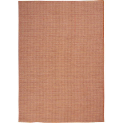 5' X 7' Rust Power Loom Area Rug