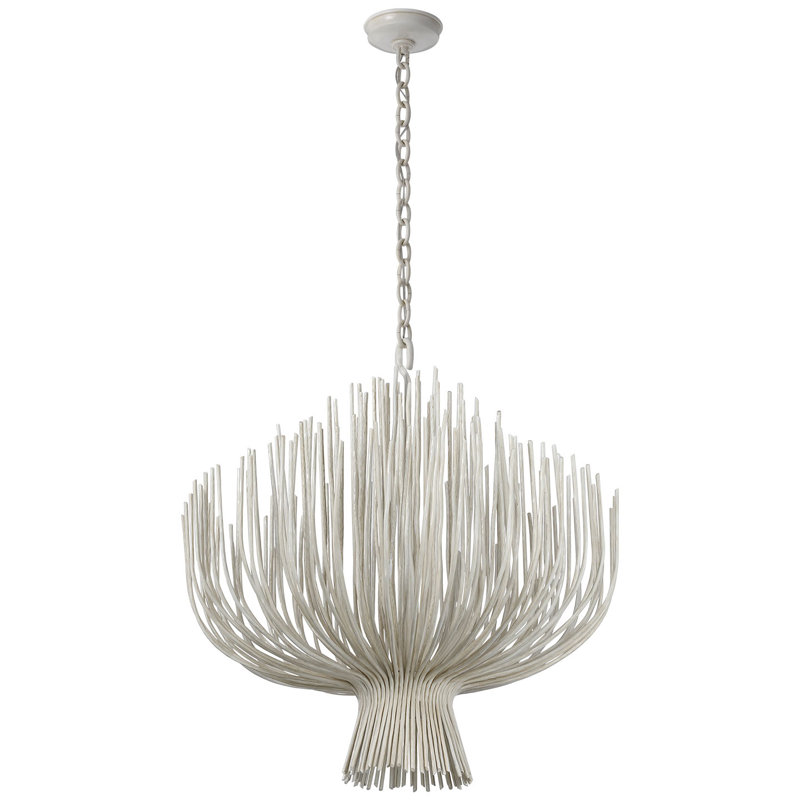 Chapman & Myers Astra 42" Sculpted Chandelier, 35.5" H x 31.75" W x 31.75" D, Waxed Plaster