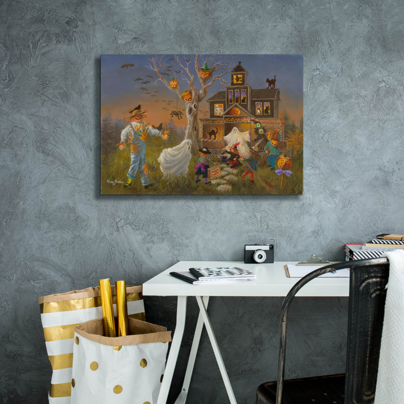 «Spooky Halloween» par Nicky Boehme, art épique Graffiti, 26 po x 18 po, H 18 po x l 26 po