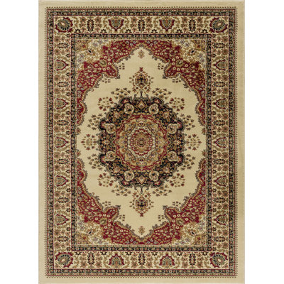 Tapis oriental ivoire / rouge Clarence
