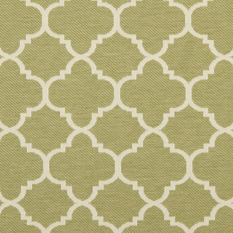 Tapis d'intérieur / extérieur à motif géométrique Herefordshire Performance, Rond 5 pi 3 po