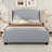 High Headboard Wingback Linen Upholstered Bed No Box Spring Needed-85966558-85966559