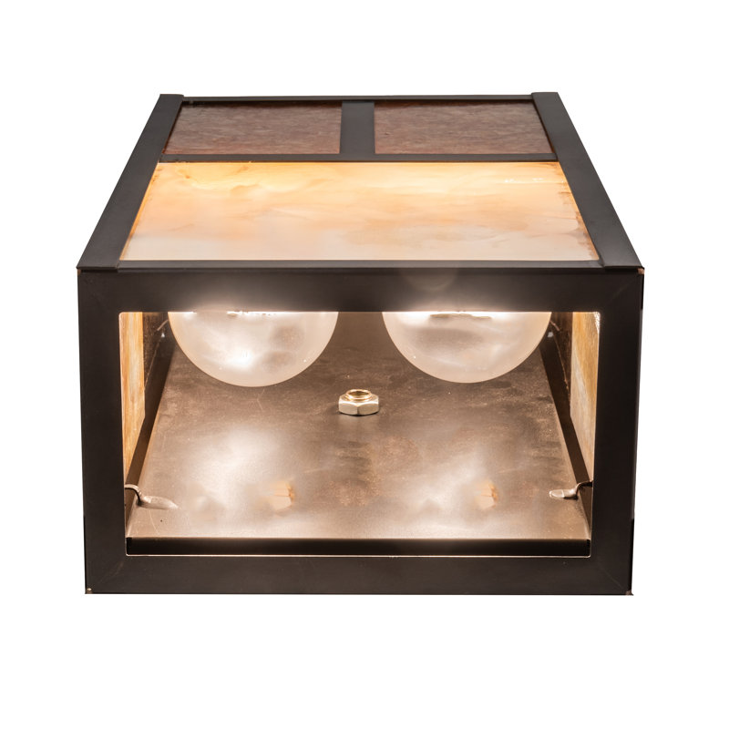 2 - Light Flush Mounted Sconce