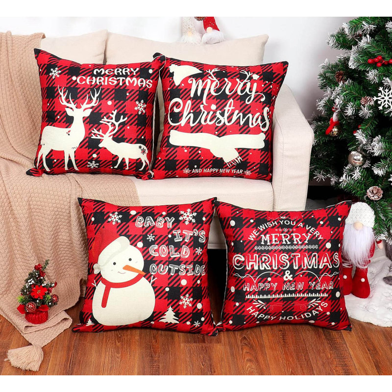 Snowman Square Cushion