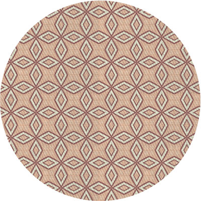 Rose géométrique regil/Tapis décoratif beige