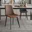 Ensemble de chaises de salle à manger en cuir, chaise de cuisine moderne en cuir rembourrée, chaise de salle à manger avec pieds en métal-964287727-952509451