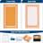 Modern Wave Reversible Outdoor Rug, Waterproof & UV Resistant Plastic Mat, Easy Clean, Orange/White, Patio, Garden, Deck, Camping Carpet, 8x10ft-1722038060-1722038058