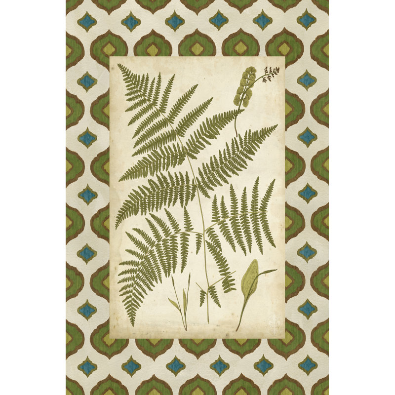 Moroccan Ferns IV by Vision Studio - No Frame Painting on Canvas, 76cm H x 51cm W