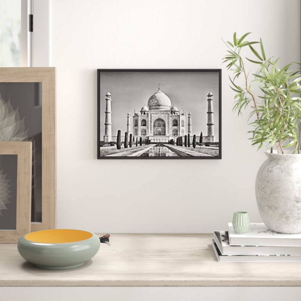 Gerahmtes Wandbild Gewaltiger Taj Mahal