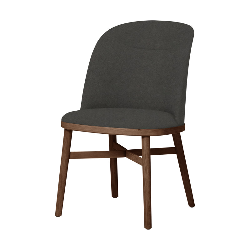 Bund Upholstered Dining Chair, Natural Walnut, Era CSE13