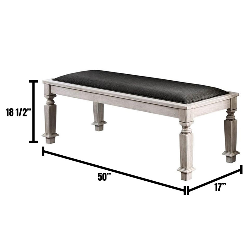 Banc rembourré rembourré Kaylee