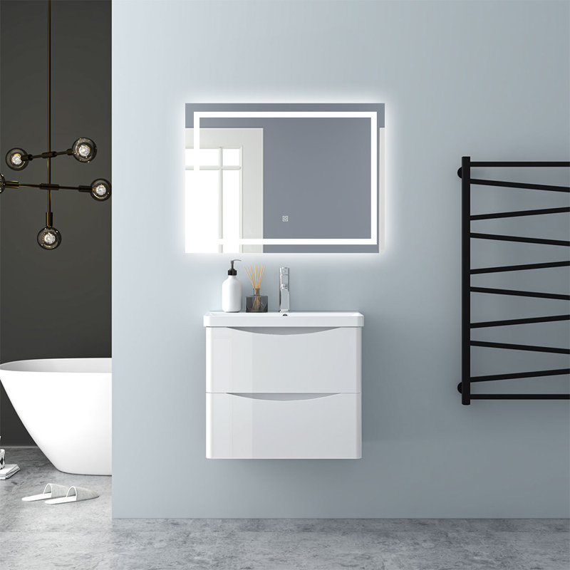 Charolet Rectangle Mirror, 80cm H x 60cm W 
