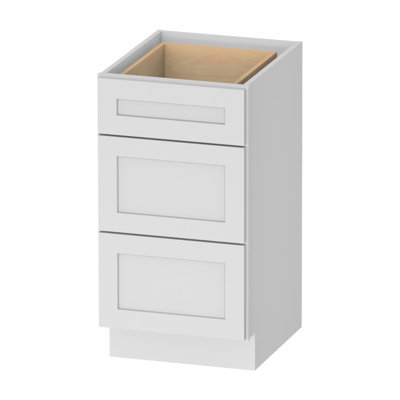 Meuble-lavabo Kindwood Eco Shaker à 3 tiroirs, prêt à assembler