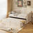 Twin Daybed with Trundle And Drawers-704914392