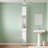 Bathroom Narrow Tall Storage Cabinet with 2 Doors, 1 Drawer, White-133928699