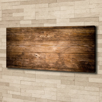 Wooden Background - No Frame Print on Canvas