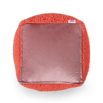 Pouf Sunny Square, corail