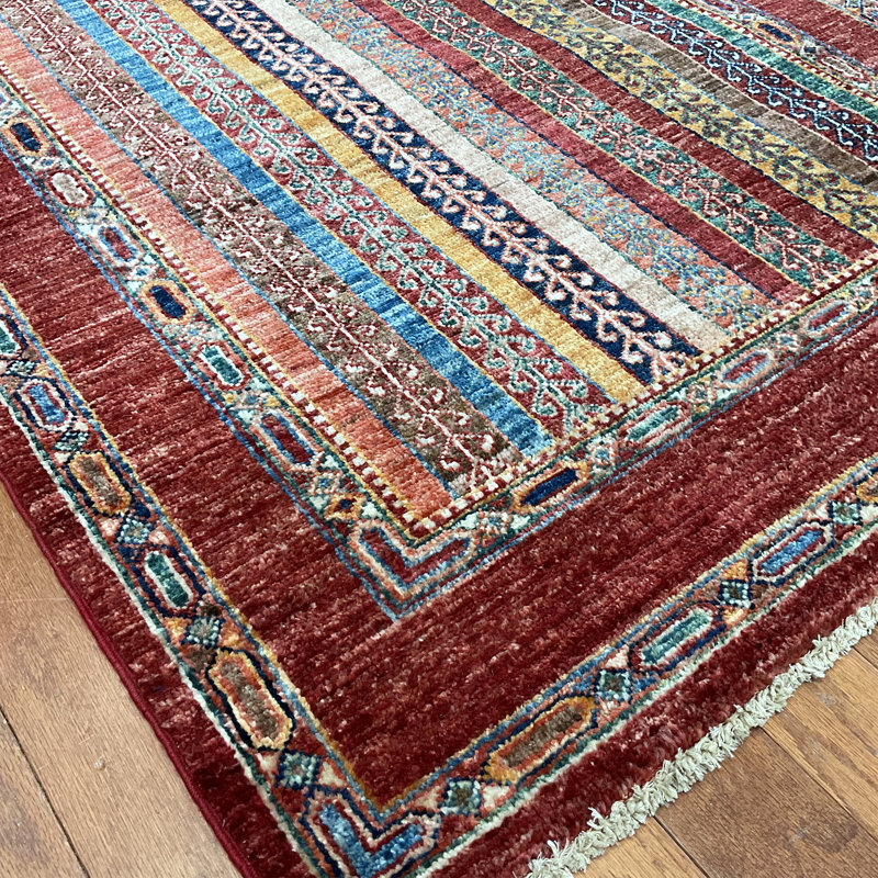 Tapis en laine Khorjeen Kazak fabriqué à la main