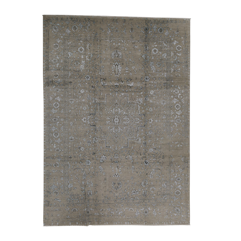 Brookhaven Oriental Area Rug in Tan/Taupe