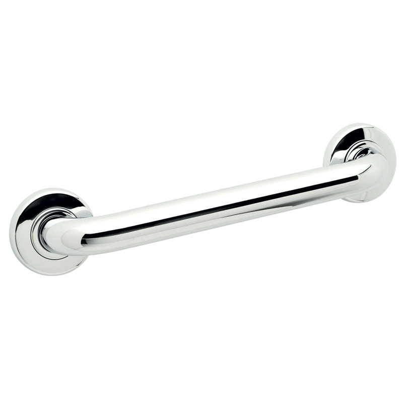 Hotelier Grab Bar, 16" W, Polished Chrome