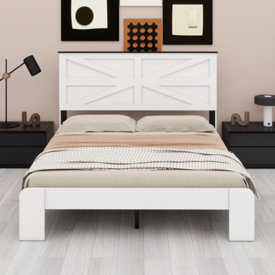 Tête de lit, tête de lit en bois, grand rangement sous le lit