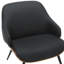 Fauteuil contemporain en similicuir et métal