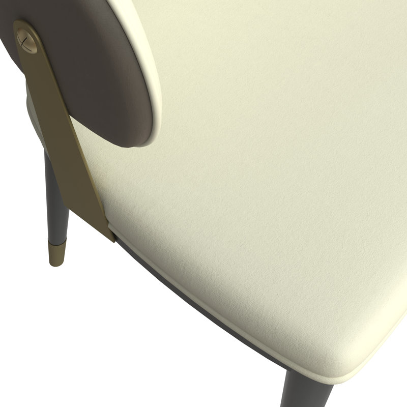 Chaise de salle à manger moderne Hunsaker, Taupe, Simple